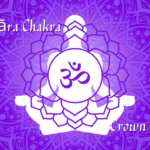 第７チャクラに共鳴するバイオレットと梵字を合わせた画像